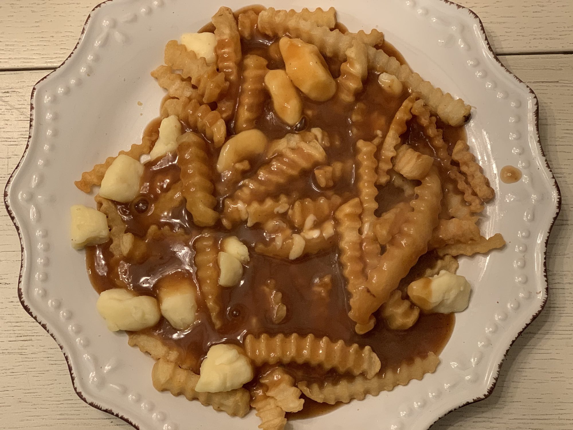 Poutine made in Breville Air fry