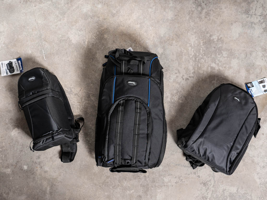 A photo of a collection of Ultimaxx camera bags
