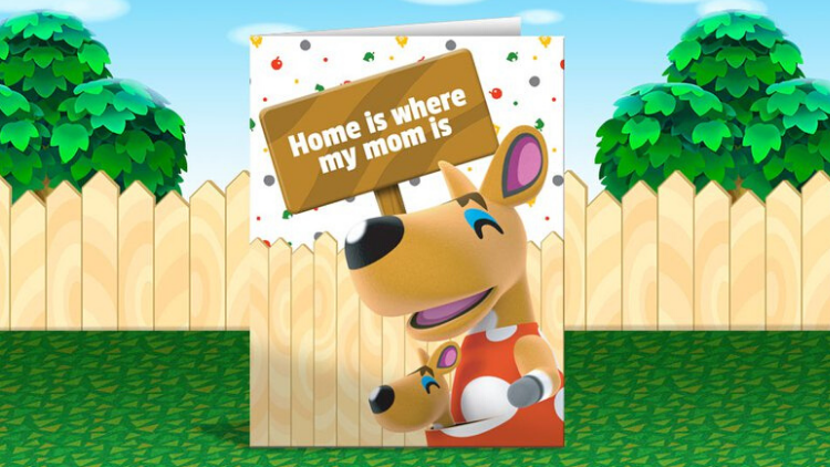 Mothers Day Animal Crossing Card