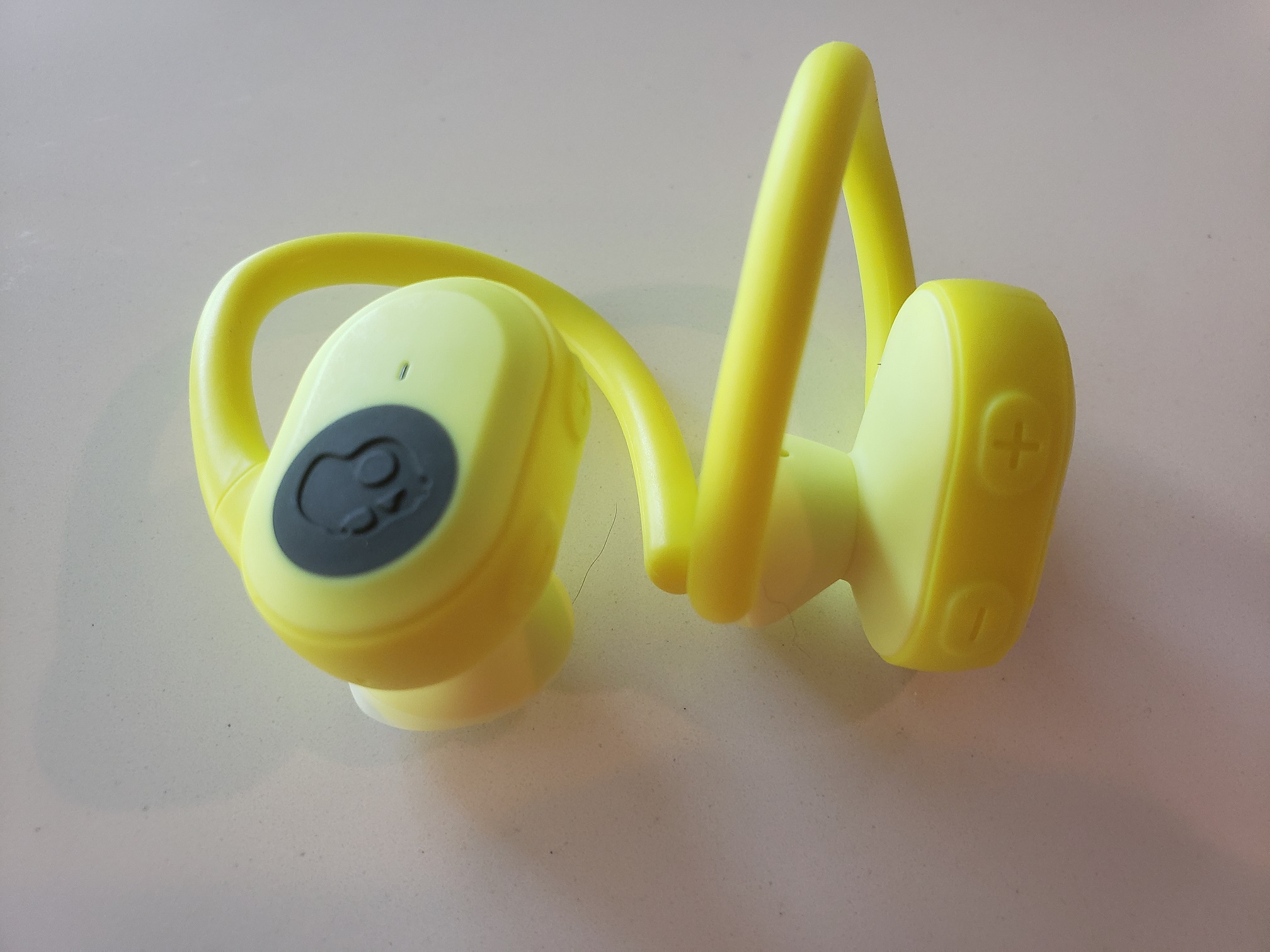 image of the Skullcandy Push Ultra earbuds on a table