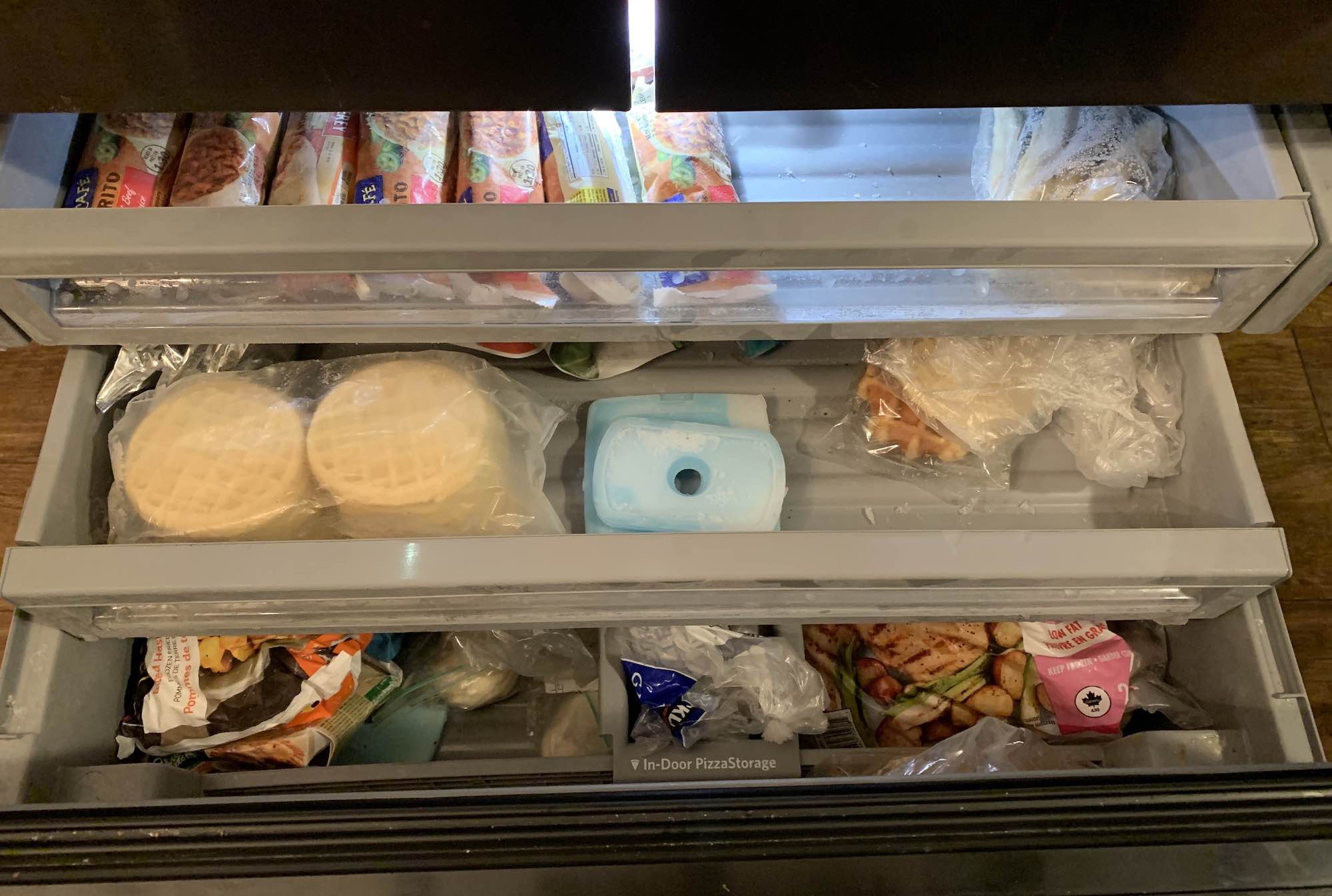 KitchenAid Fridge 3 level freezer