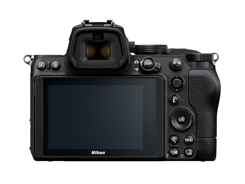 A photo of the back of the Nikon Z 5
