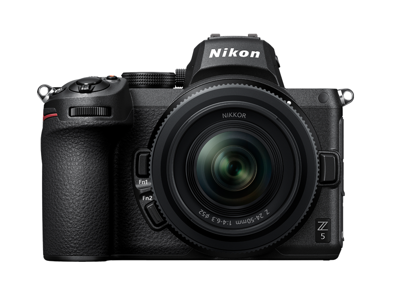 A photo of the front of the new Nikon Z 5