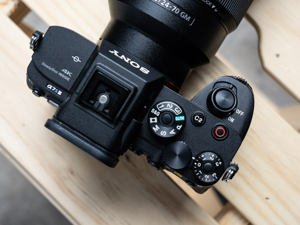 A photo of the top of the Sony A7S III