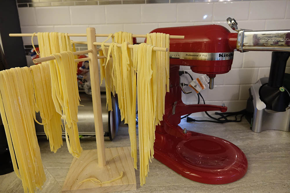 Homemade Pasta Drying