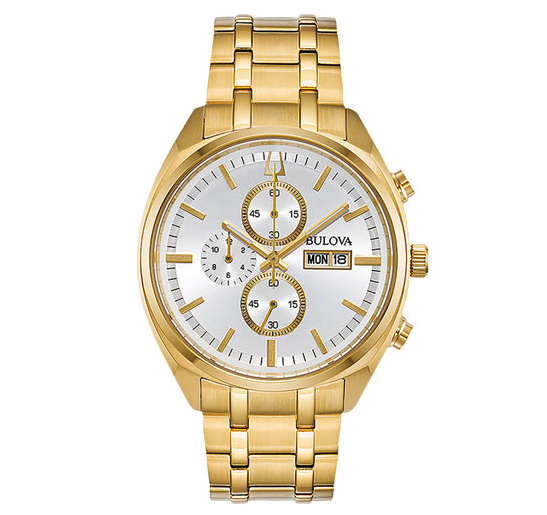 Bulova Classic 35mm Women's Chronograph Fashion Watch - Gold:White