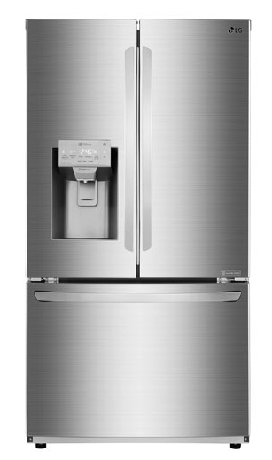 LG 36 27.9 Cu. Ft. French Door Refrigerator w: Ice & Water Dispenser - Stainless Steel