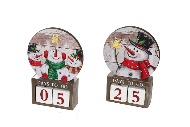 Advent calendar countdown ornaments
