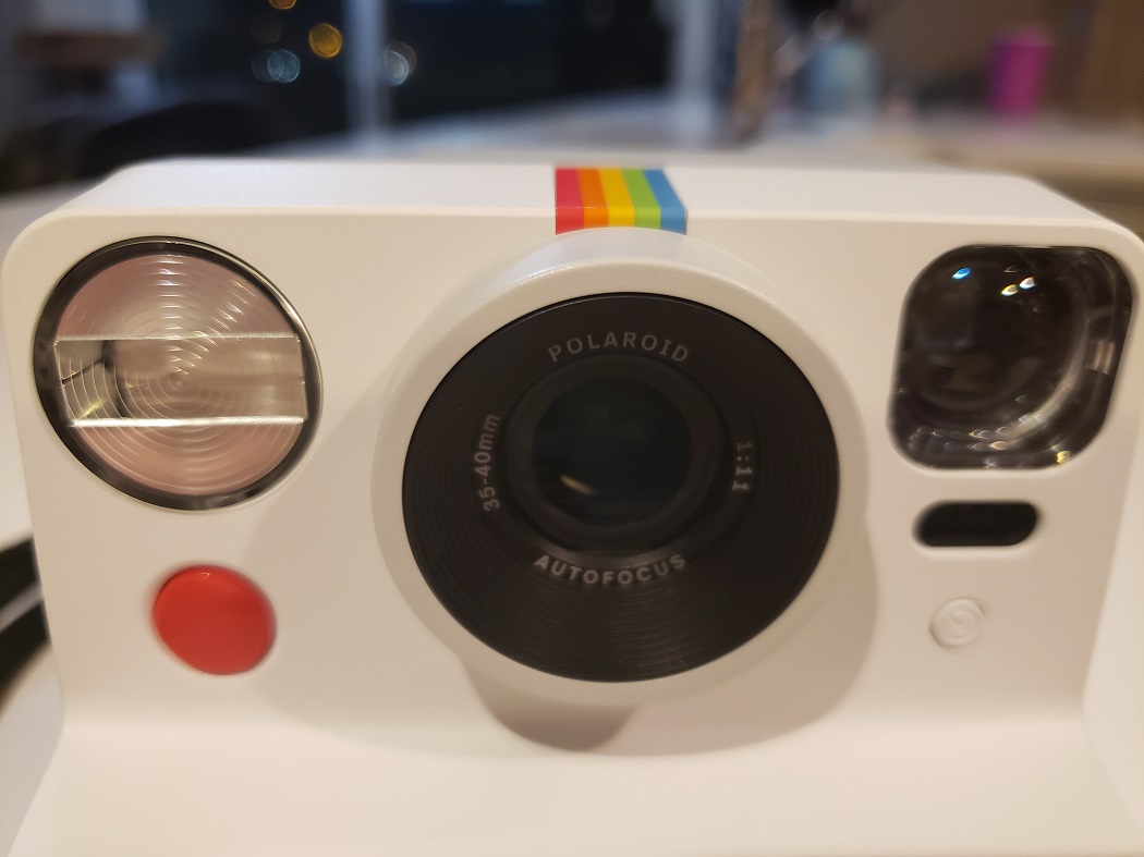 image of a close up of the Polaroid Now camera