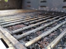 Barbecue grille close up