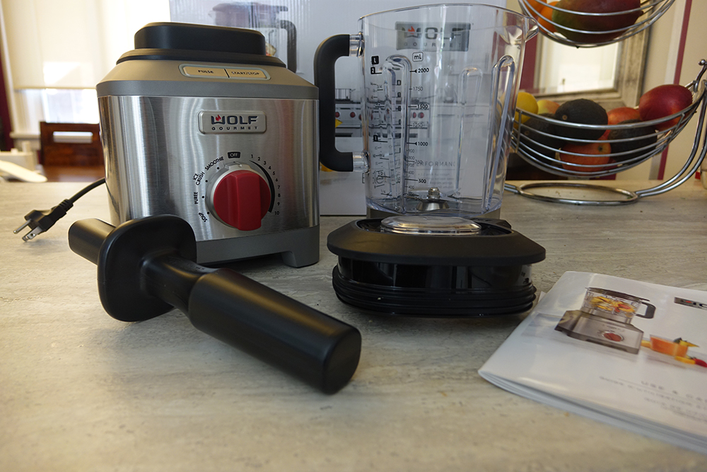 Wolf Gourmet Pro Performance blender in the box