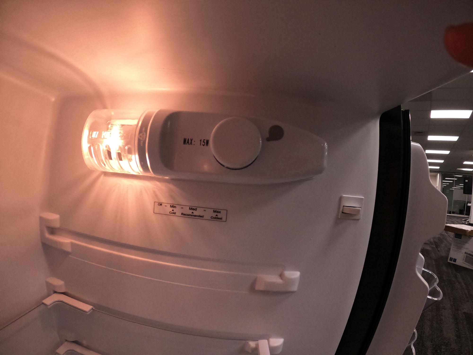 Internal light Insignia bar fridge