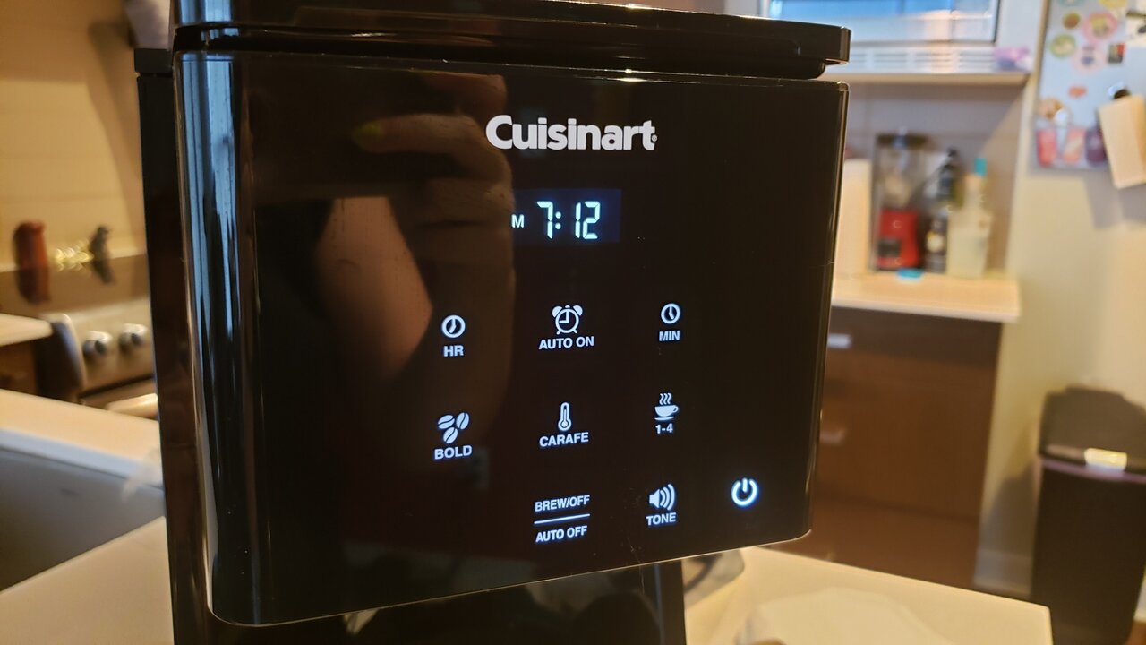 image of the touchscreen with all icons illuminated