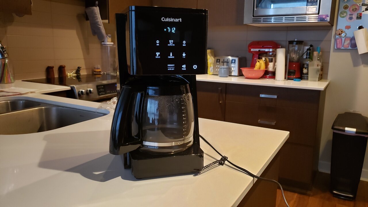 image of the coffee maker on a countertop