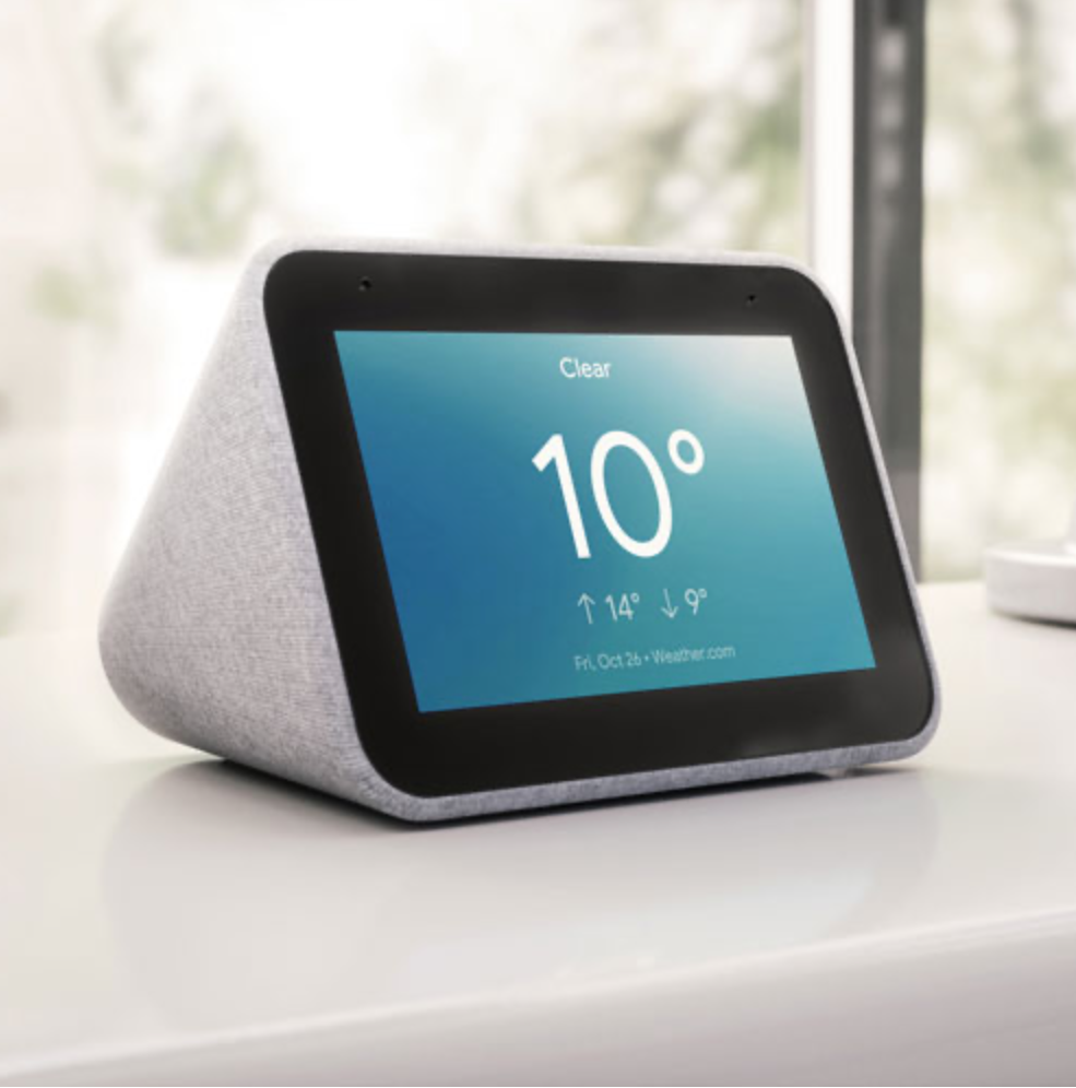 Lenovo smart display and alarm clock