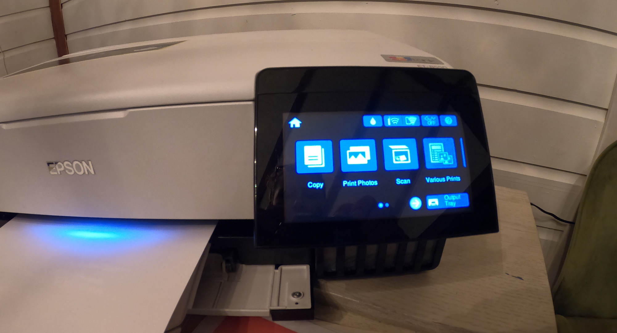touchscreen epson printer