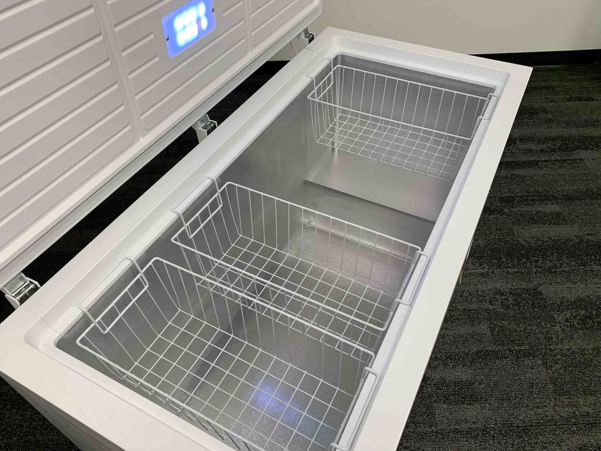 Insignia chest freezer interior
