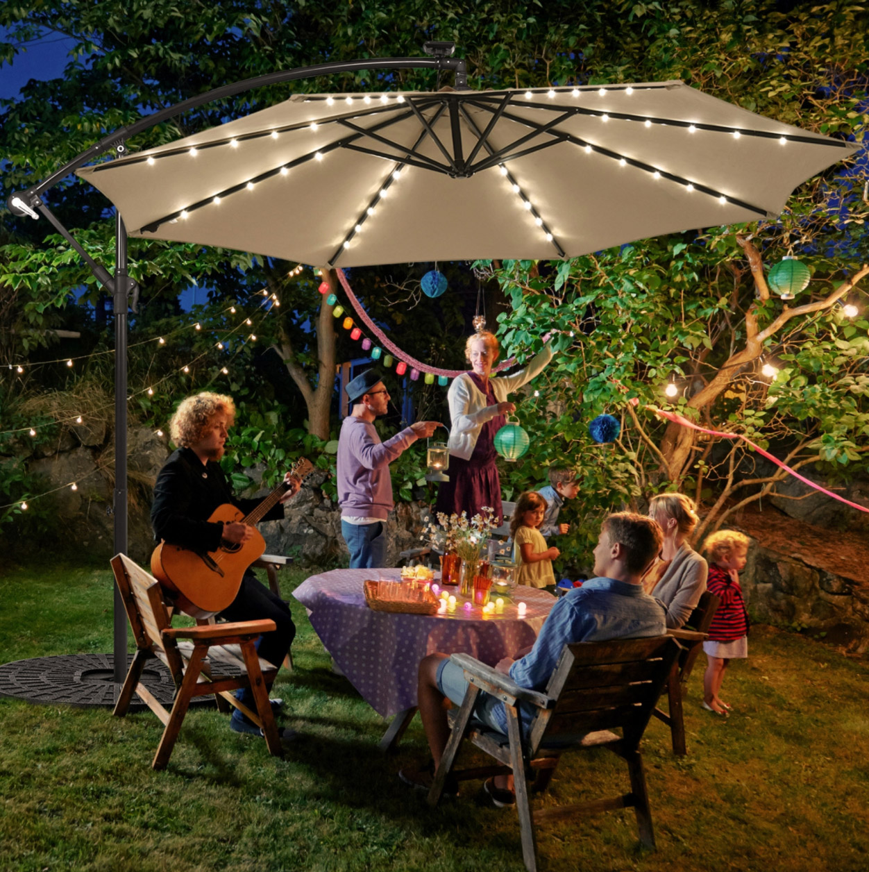 lighted umbrella