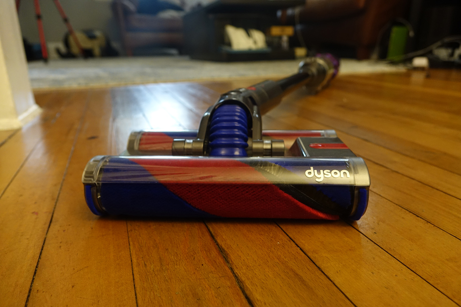 Dyson Omni-Glide vacuum from the front