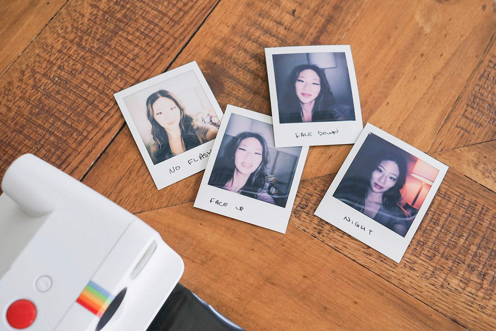 Polaroid Go Instant Camera flash comparison