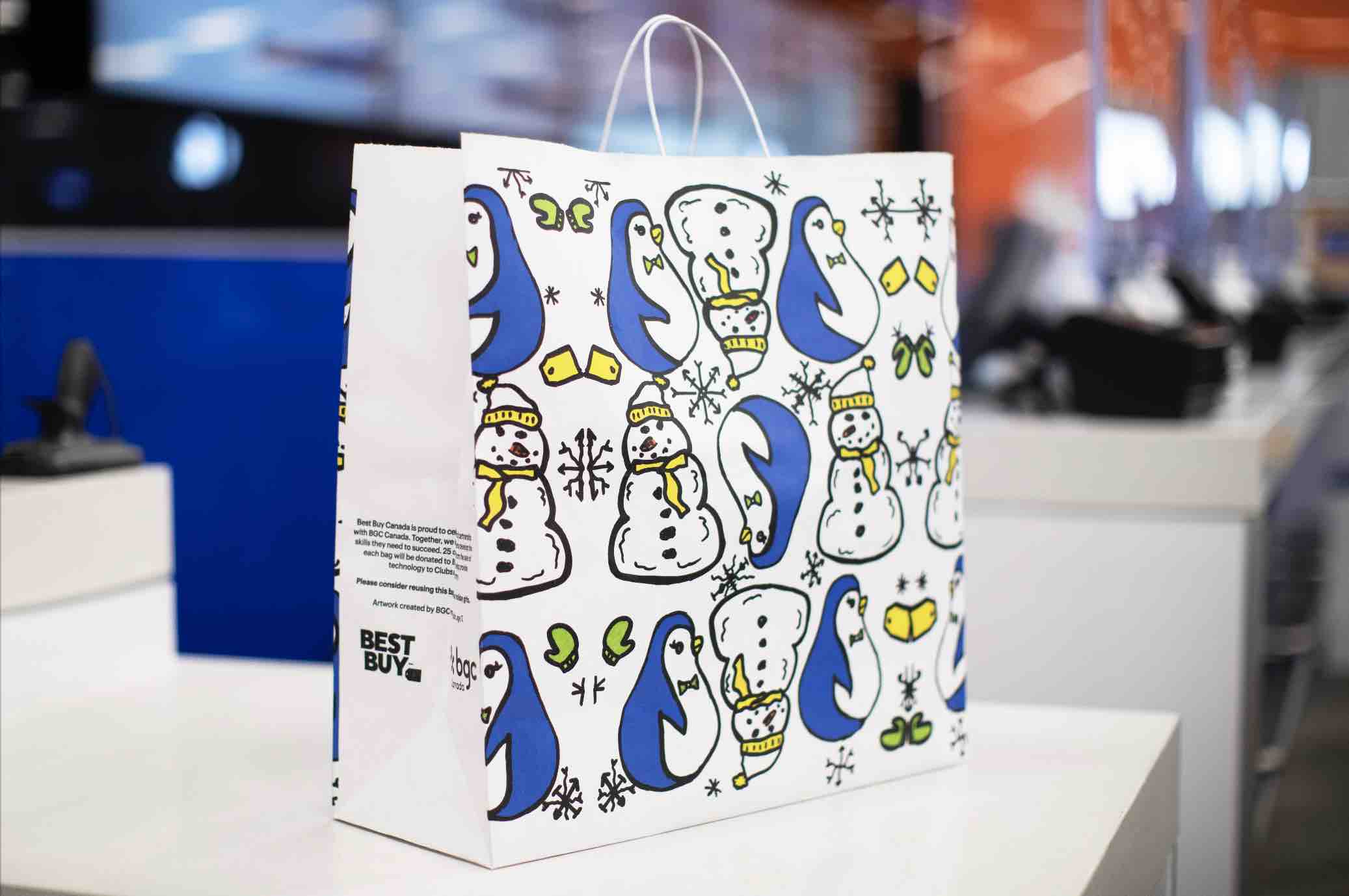 Best Buy Holiday Paper Bag Launch