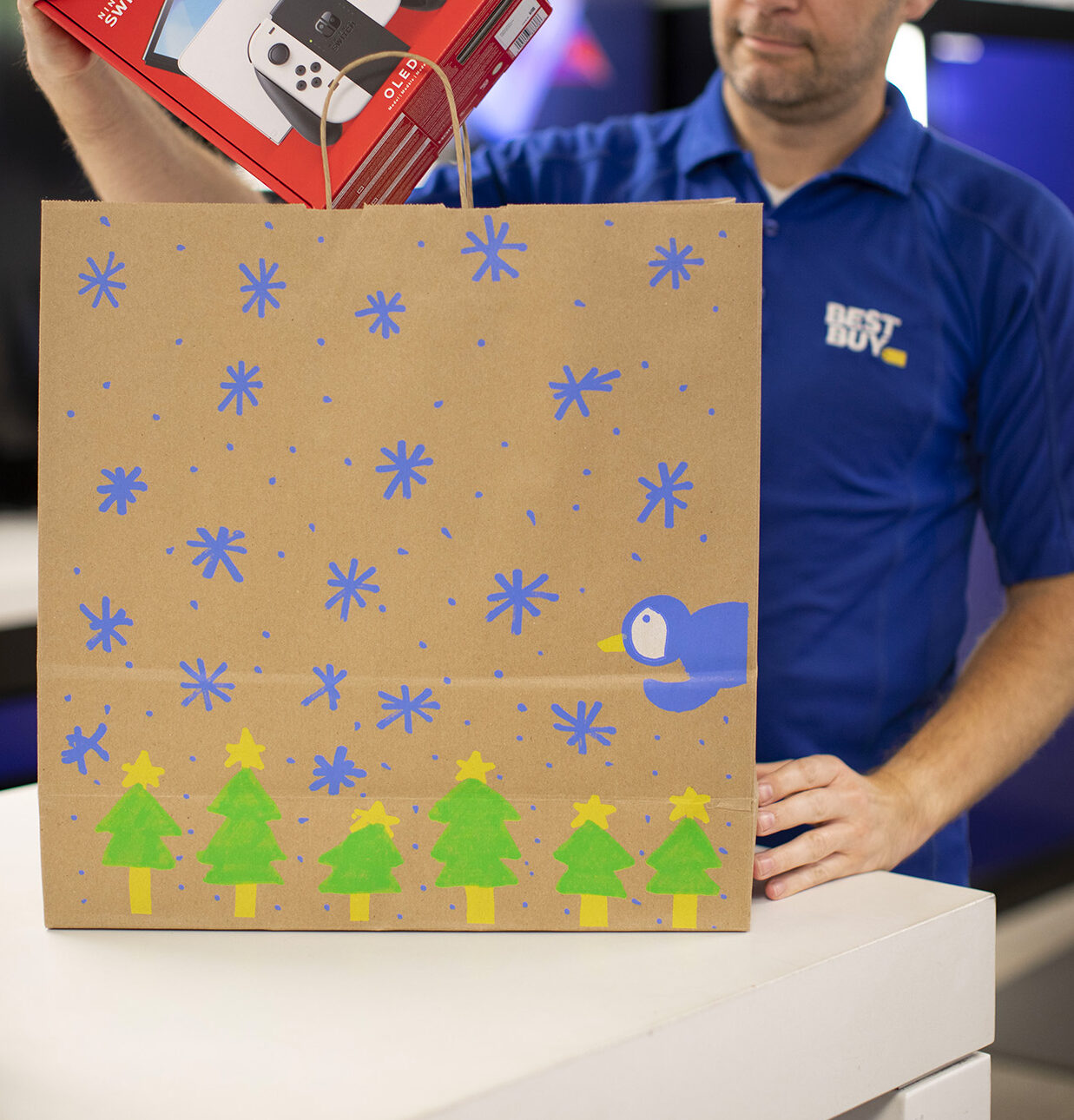 best buy holiday paper bag 2022
