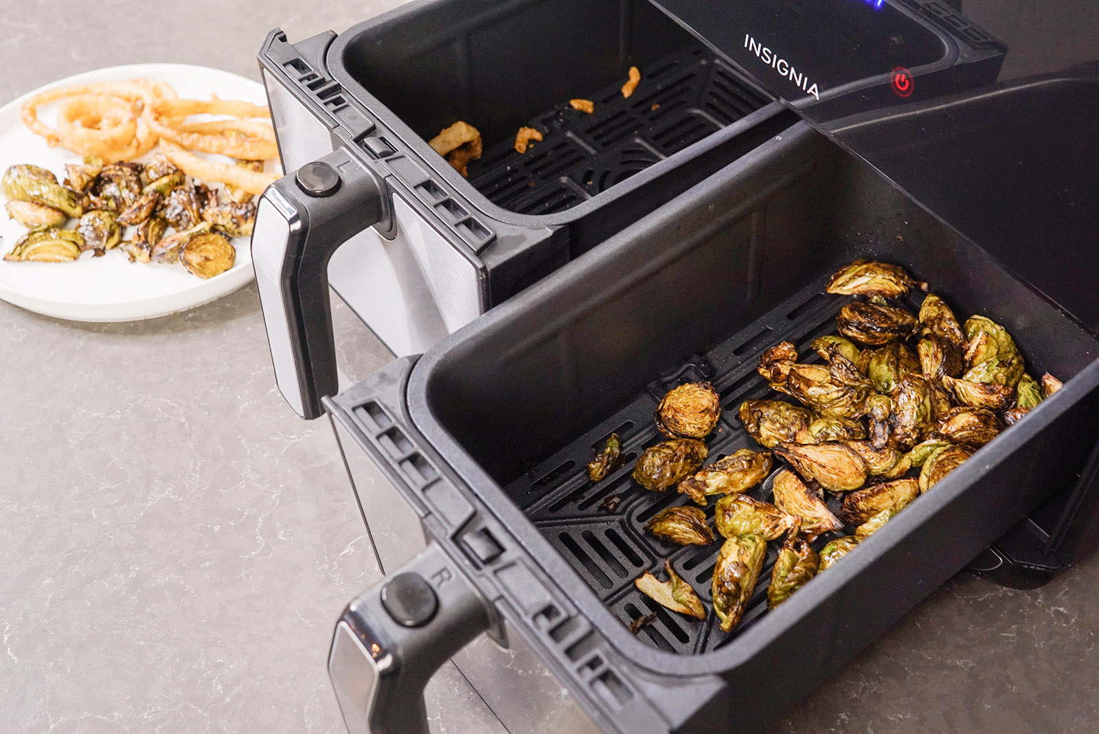 Insignia Digital Air Fryer with Dual Pan review Best Buy Blog