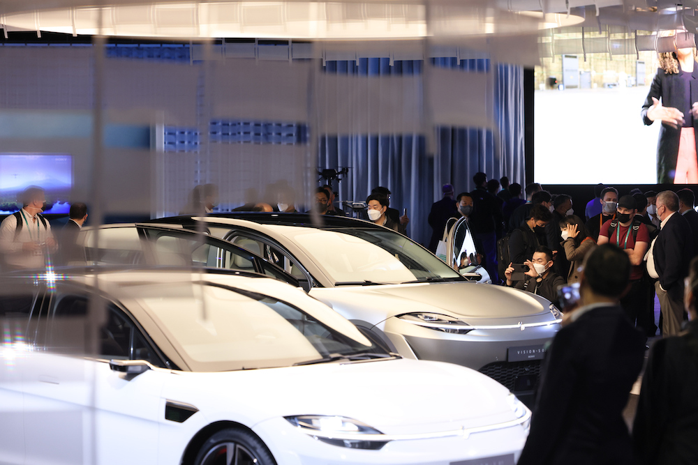 Automotive tech exhibit at CES 2022