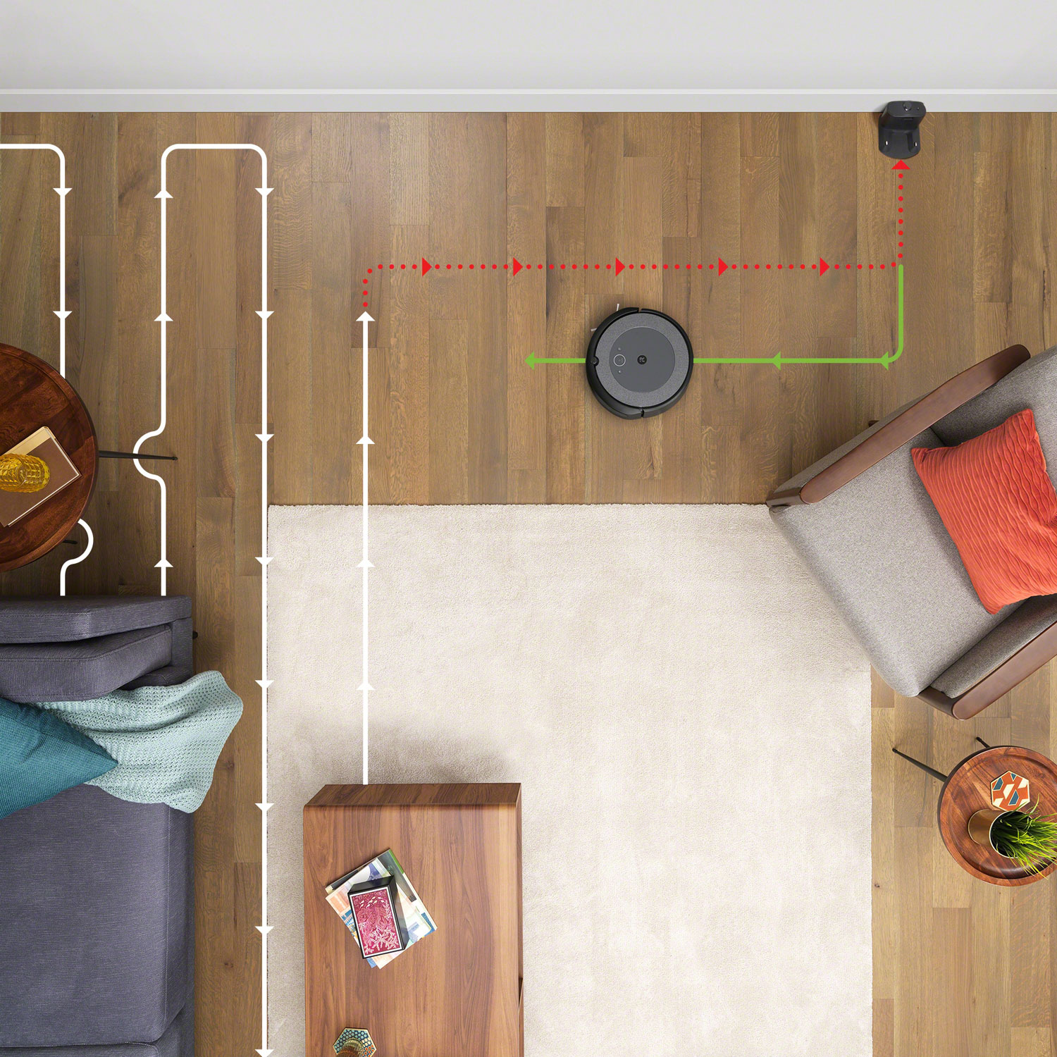 Robot vacuum mapping