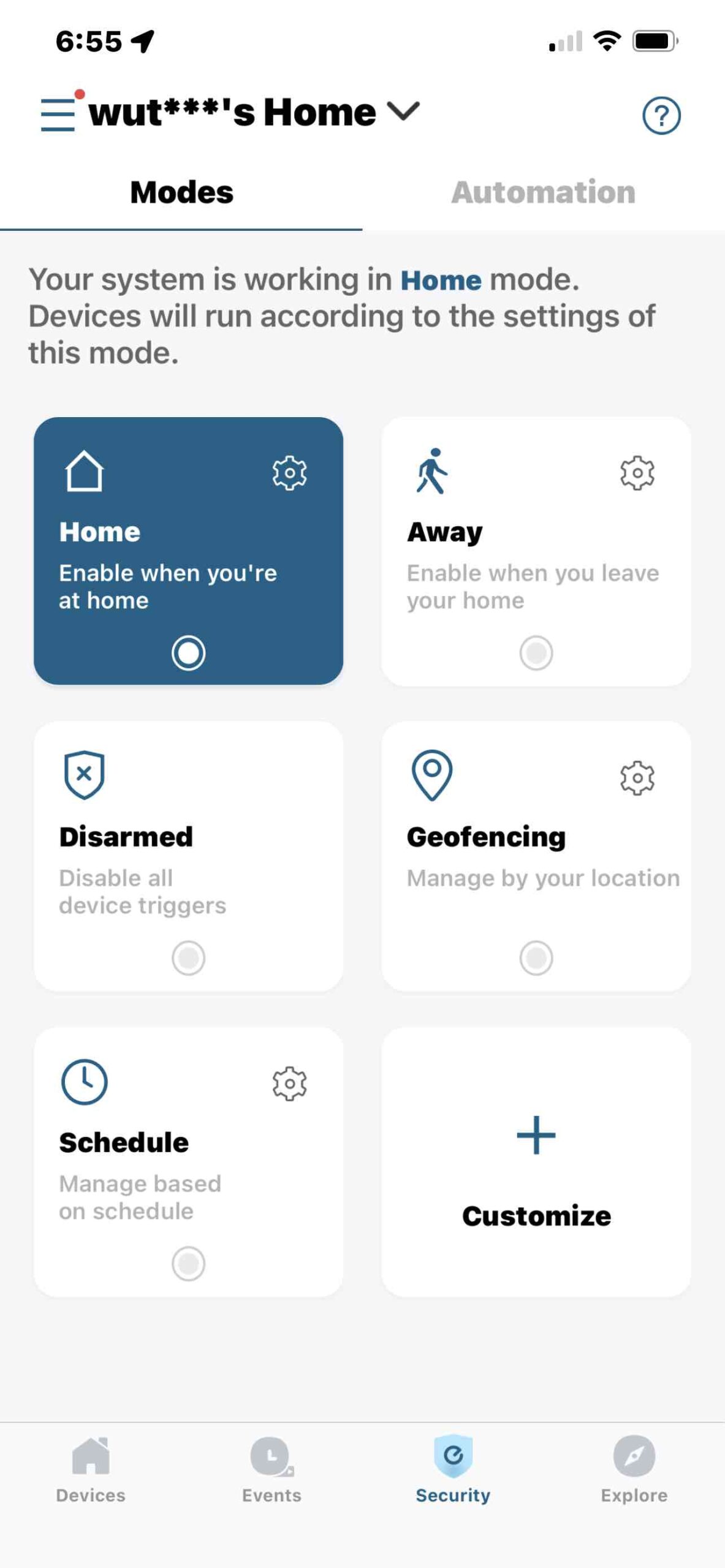 eufy app settings