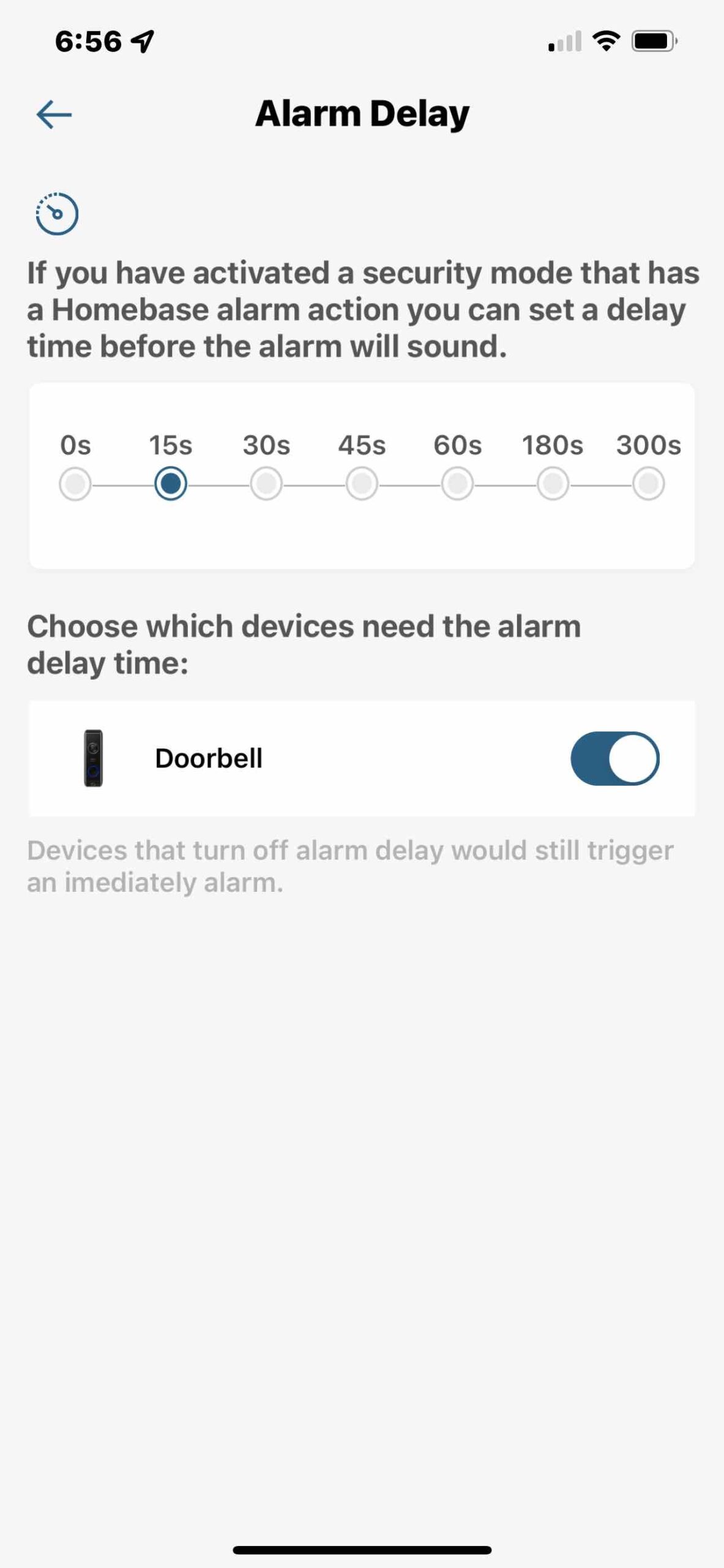 eufy doorbell cam alarm