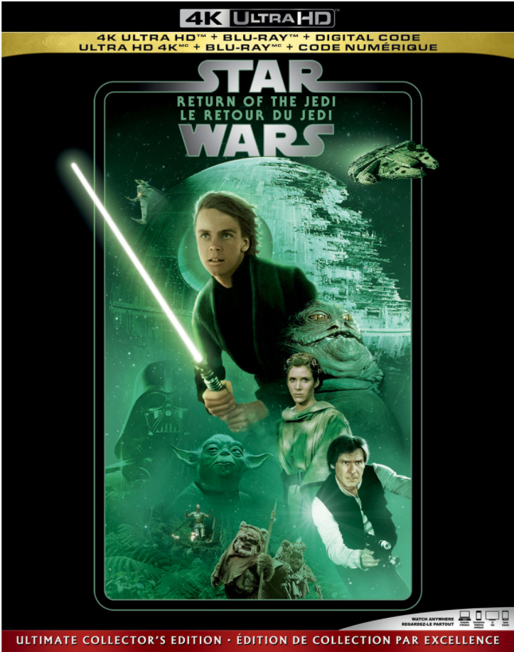 Star Wars 4K Blu-ray disc.