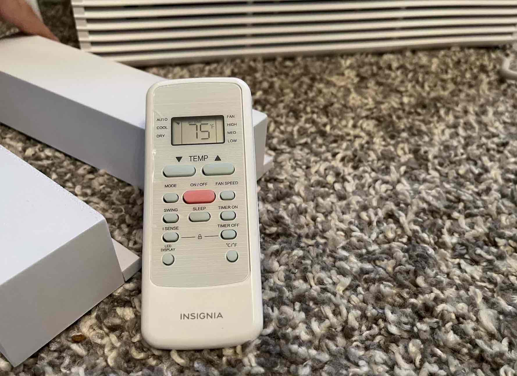 Insignia air conditioner with remote