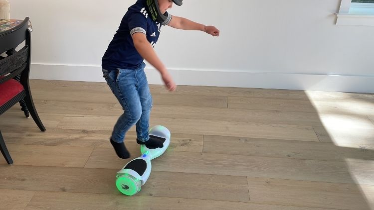 Stepping onto the hoverboard