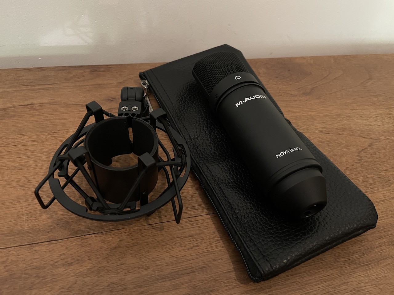 NOVA Black microphone, part of the M-Audio Vocal Studio Pro package
