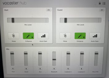 Vocaster Hub App on my MacBook Pro
