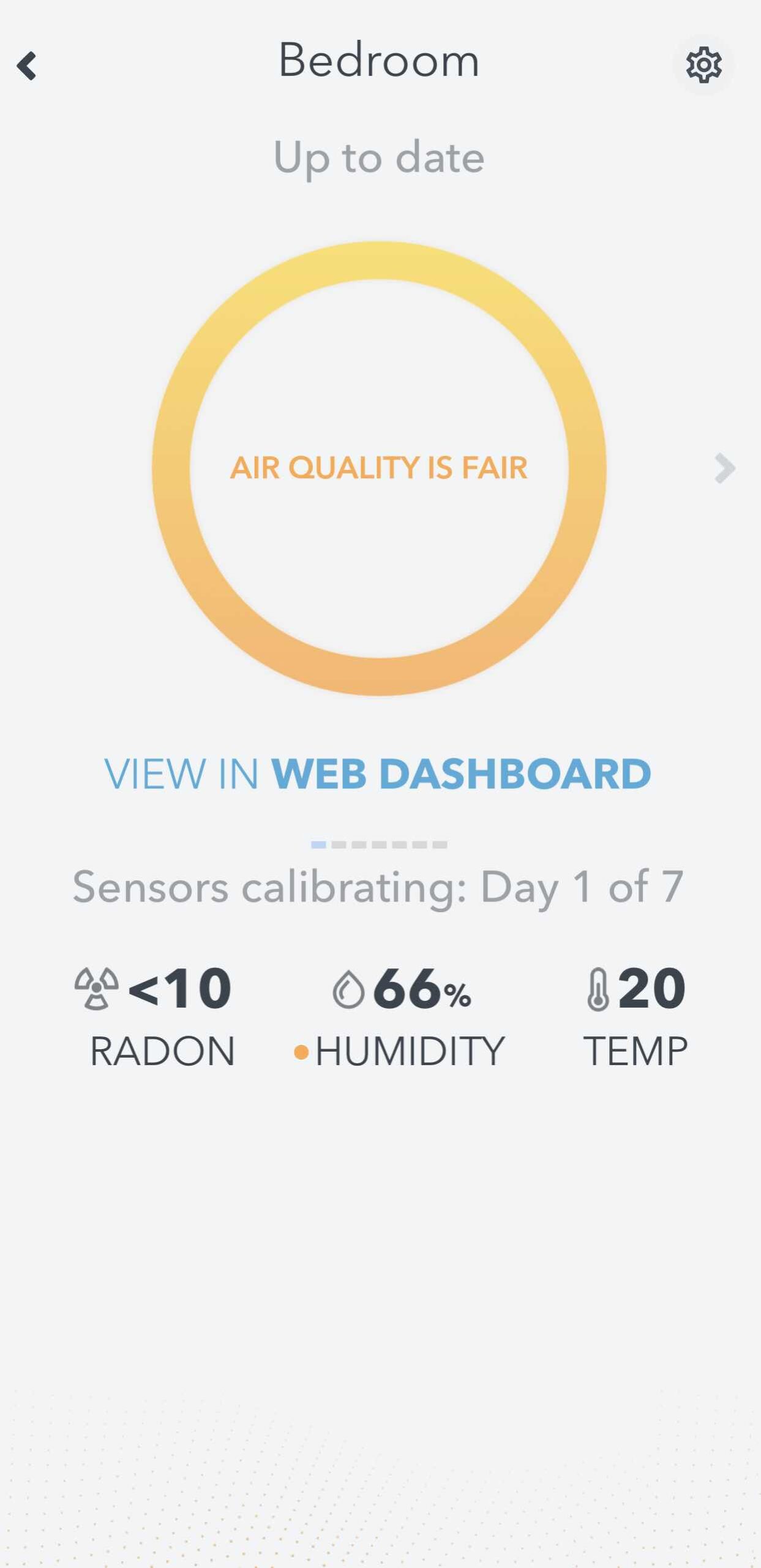 Airthings view radon sensor