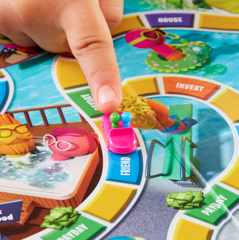 Player moving a car in The Game of Life