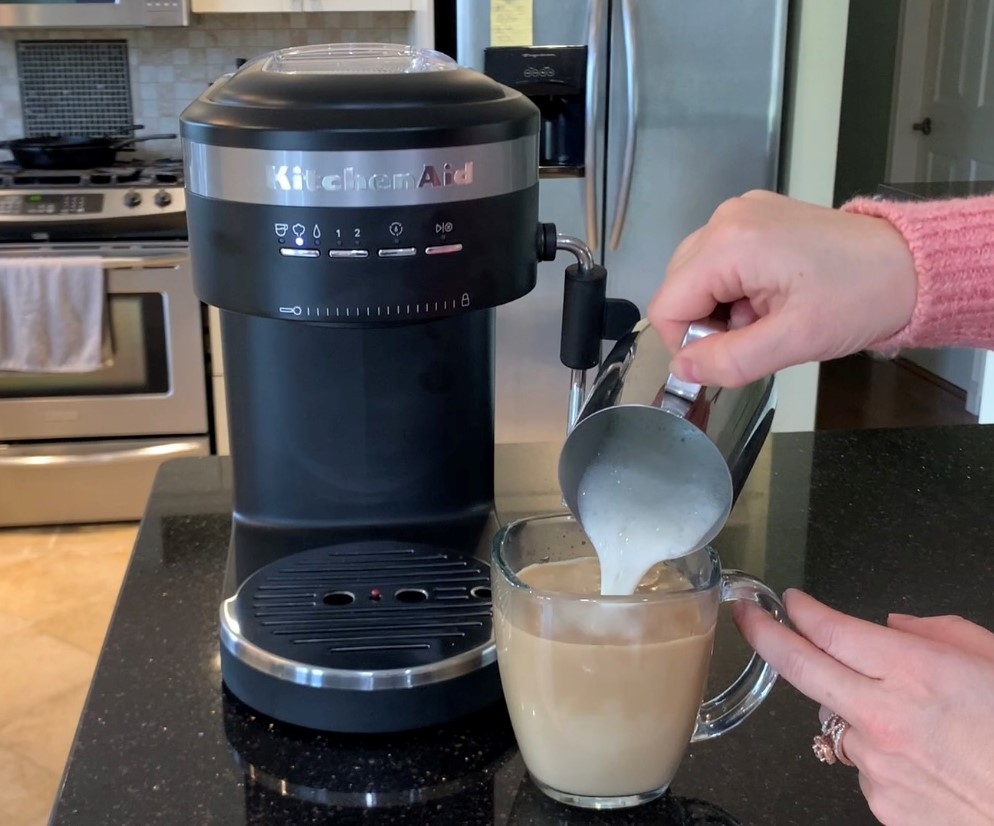 KitchenAid Espresso Machine latte