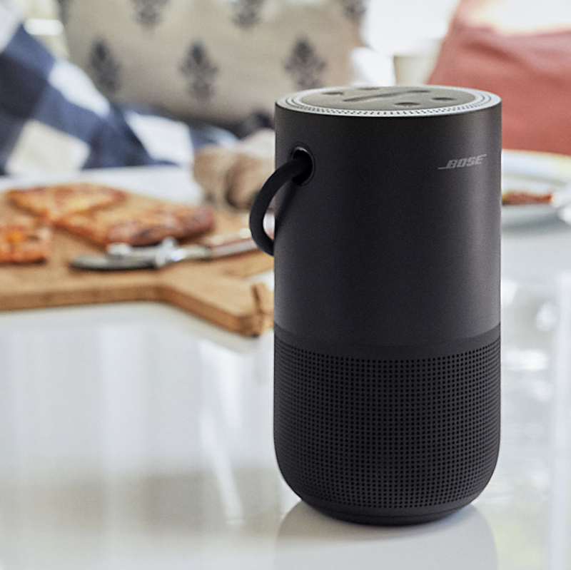 Bose smart speaker in kitchen