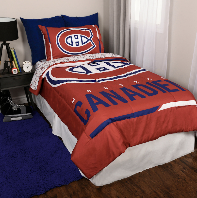Montreal Canadiens bed sheet set.