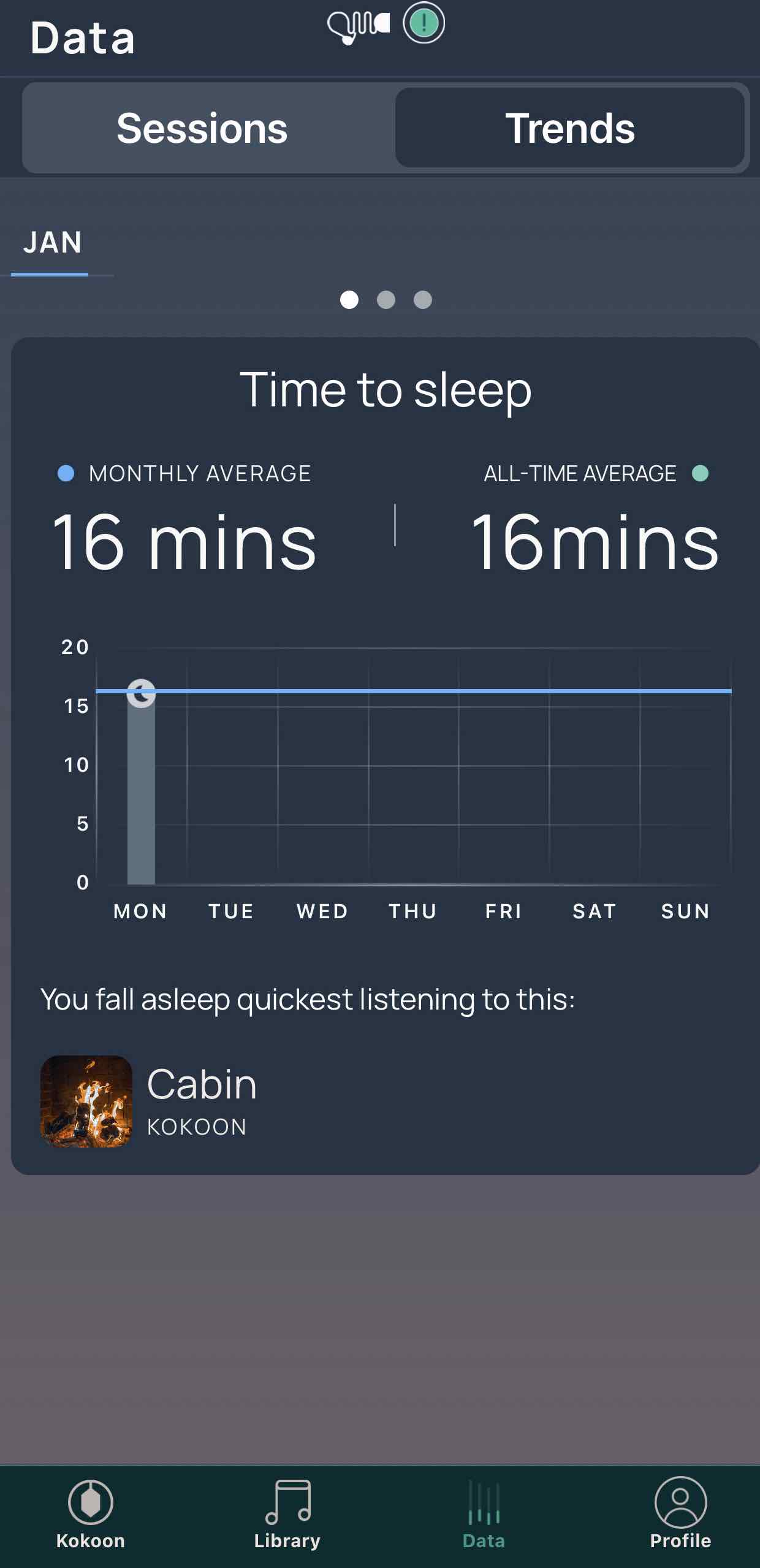 Kokoon nightbuds sleep data