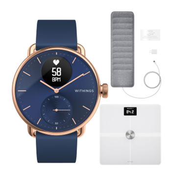 Connected health with Withings bundle in blue