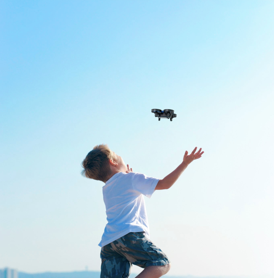 Child with a drone