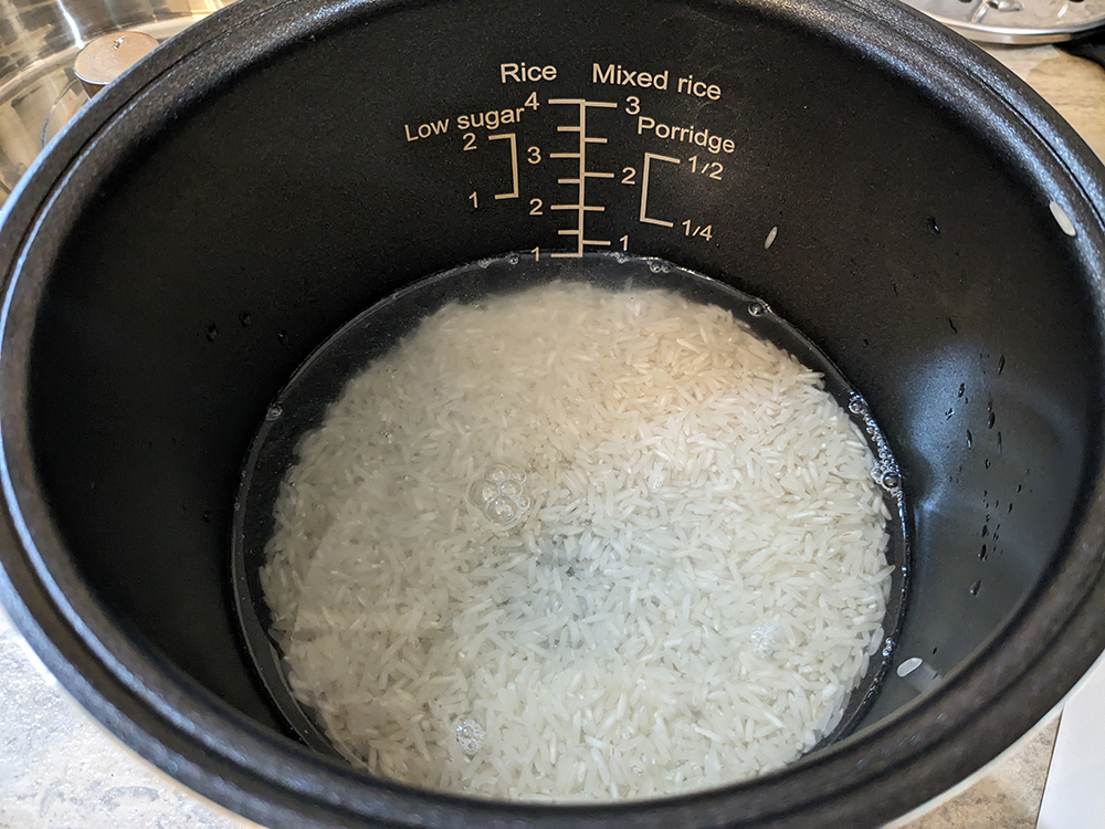 JS Oryza rice cooker uncooked rice