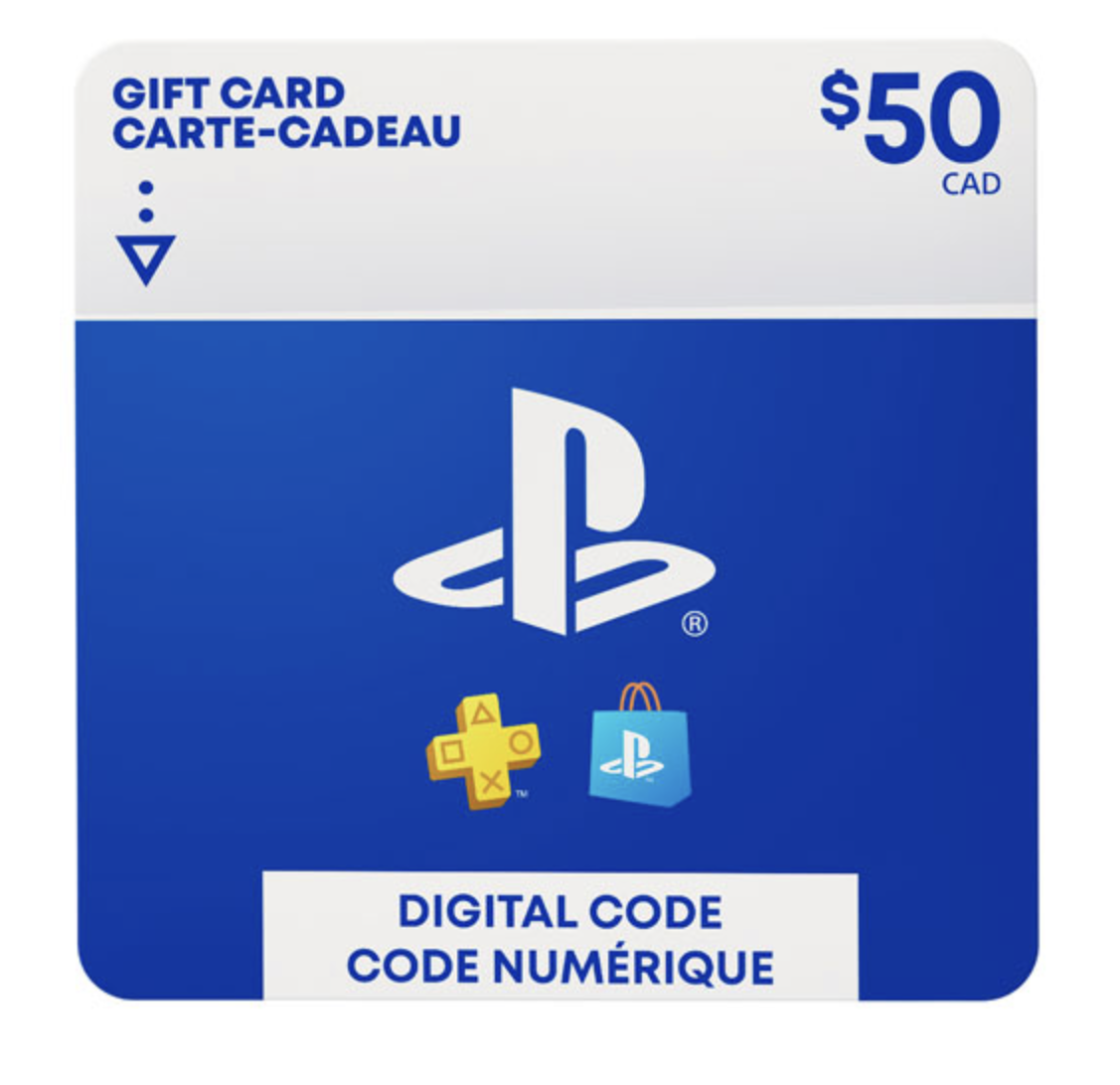 $50 PlayStation Store gift card