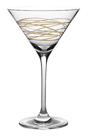 Brilliant Swing Gold 210ml Martini Glass