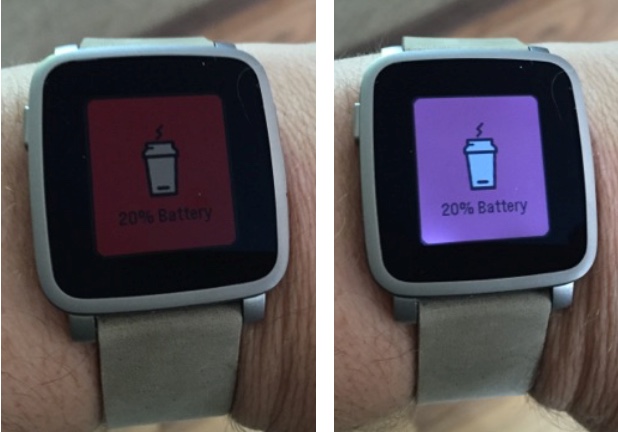 Pebble Time Steel with and without backlight.jpg