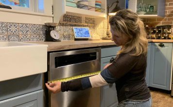 How to measure rough opening new dishwasher