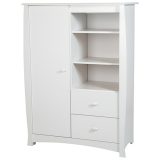 beehive transitional 8 shelves armoire